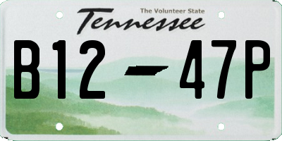 TN license plate B1247P