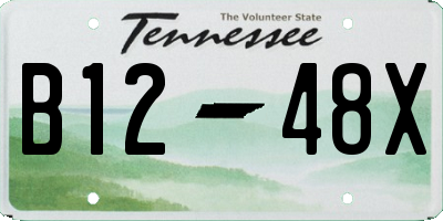 TN license plate B1248X