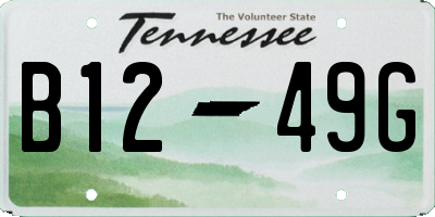 TN license plate B1249G