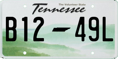 TN license plate B1249L