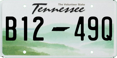 TN license plate B1249Q
