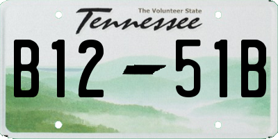 TN license plate B1251B