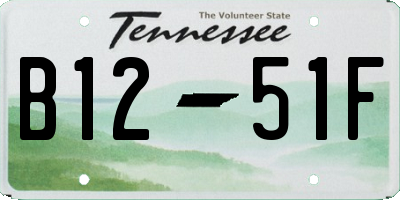 TN license plate B1251F