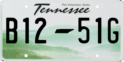 TN license plate B1251G