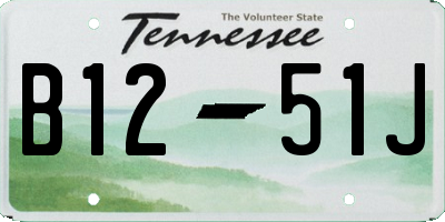 TN license plate B1251J