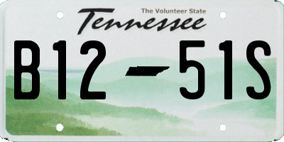 TN license plate B1251S