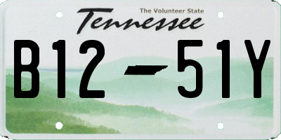 TN license plate B1251Y