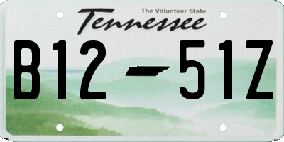 TN license plate B1251Z