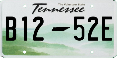 TN license plate B1252E