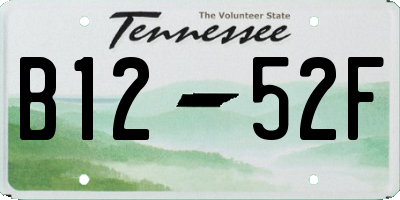 TN license plate B1252F