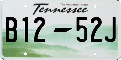 TN license plate B1252J