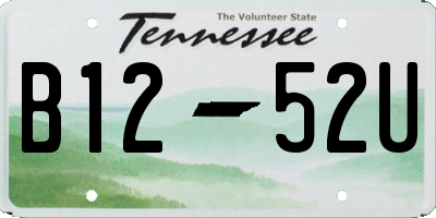 TN license plate B1252U