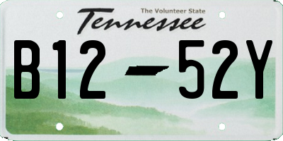 TN license plate B1252Y
