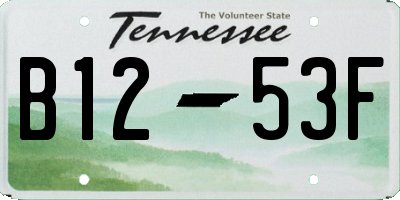 TN license plate B1253F