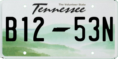 TN license plate B1253N