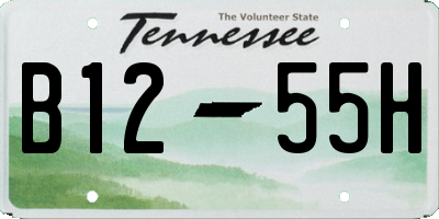 TN license plate B1255H