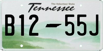 TN license plate B1255J