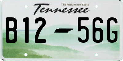 TN license plate B1256G