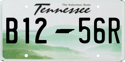 TN license plate B1256R