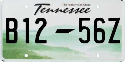 TN license plate B1256Z