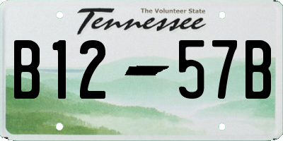 TN license plate B1257B