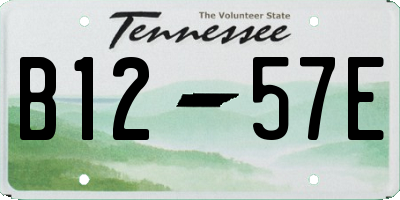TN license plate B1257E