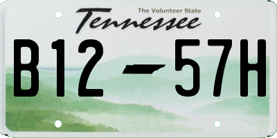 TN license plate B1257H