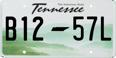 TN license plate B1257L