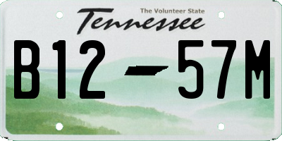 TN license plate B1257M