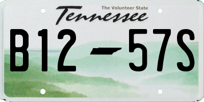 TN license plate B1257S