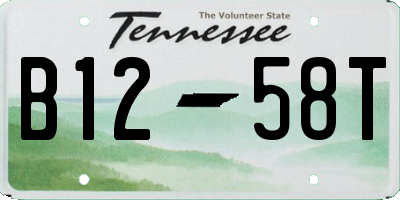 TN license plate B1258T