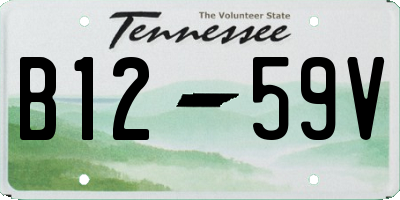 TN license plate B1259V