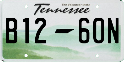 TN license plate B1260N