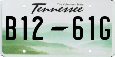 TN license plate B1261G