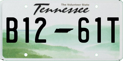 TN license plate B1261T