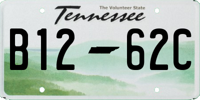 TN license plate B1262C