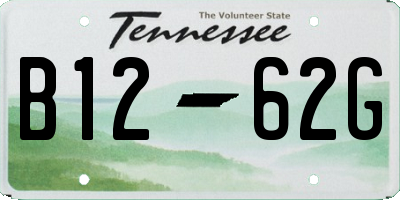 TN license plate B1262G