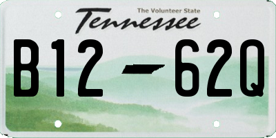 TN license plate B1262Q
