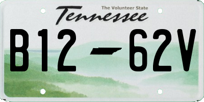 TN license plate B1262V