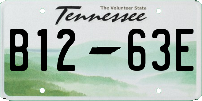 TN license plate B1263E