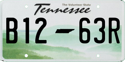 TN license plate B1263R