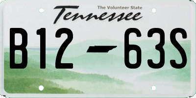 TN license plate B1263S