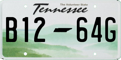 TN license plate B1264G