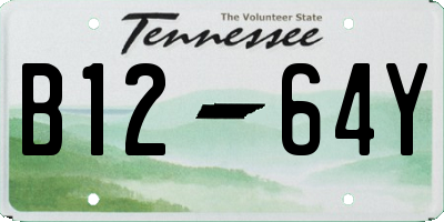 TN license plate B1264Y