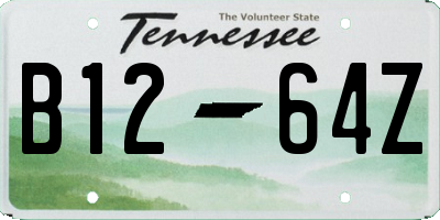 TN license plate B1264Z