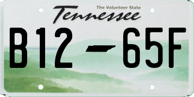 TN license plate B1265F