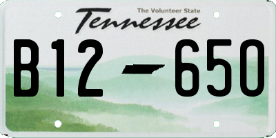 TN license plate B1265O