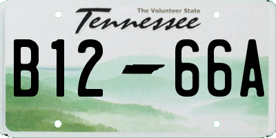 TN license plate B1266A