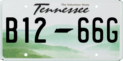 TN license plate B1266G