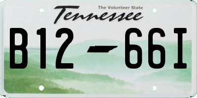TN license plate B1266I
